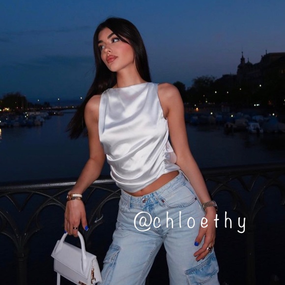 Zara MID -RISE TRF CARGO JEANS - Picture 7 of 16